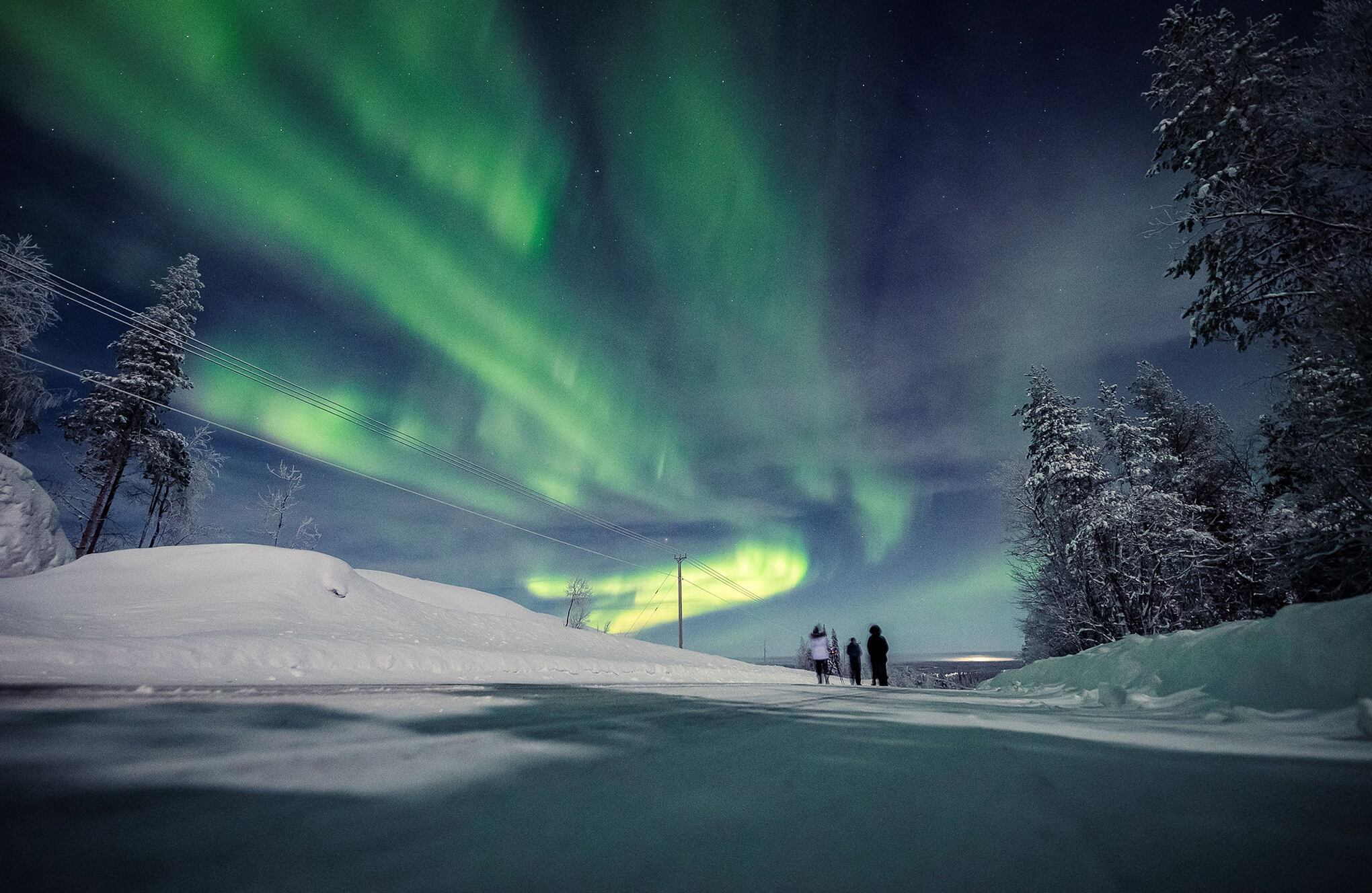 Impresionantes aurora boreal