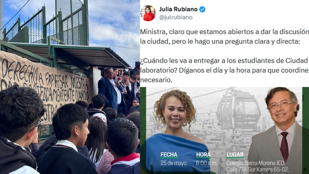 Protesta en el colegio Sierra Morena de Ciudad Bolívar.