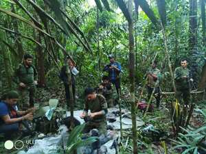 Los cuatro niños sobrevivieron cuarenta días en la selva.
