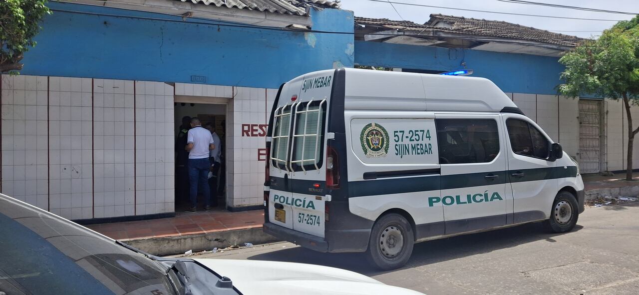 Sitio donde hallaron uno de los cuerpos sin vida en el suroriente de Barranquilla.