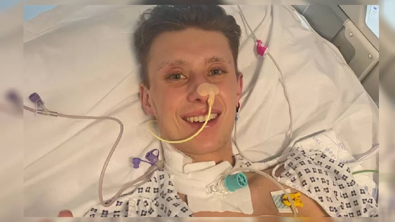 El joven permaneció en coma inducido y poco antes de su cumpleaños le confirmaron que debía ser intervenido quirúrgicamente.