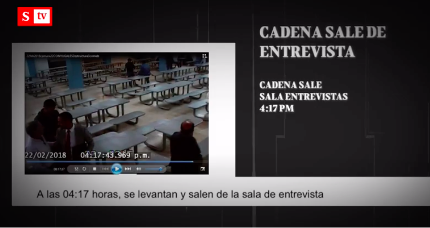 Cadena sale de la entrevista