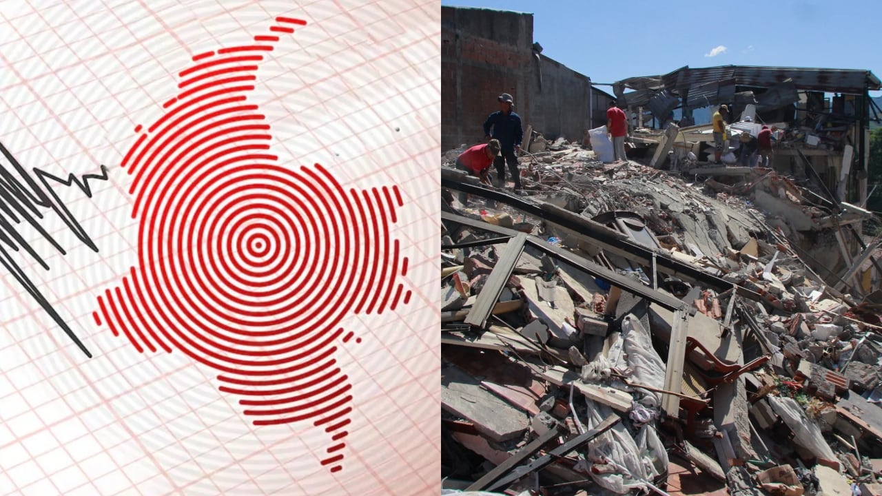 Temblor en Colombia y labores de rescate tras el terremoto.