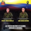 Estos son los rostros de los dos soldados asesinados por las disidencias de Mordisco en Nariño.