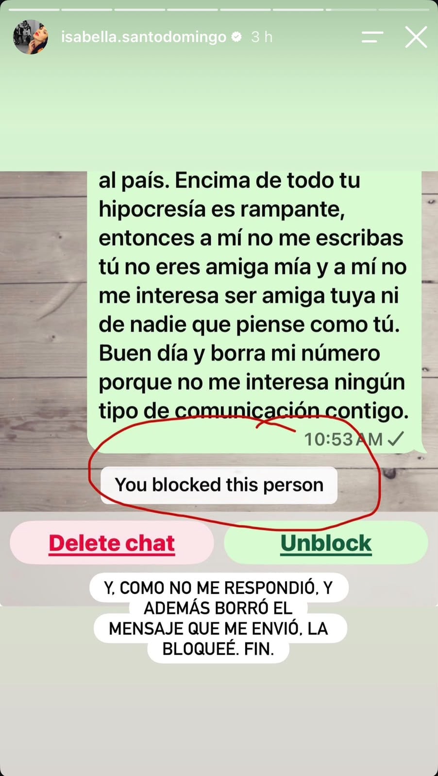 Isabella Santo Domingo contra Adriana Lucía