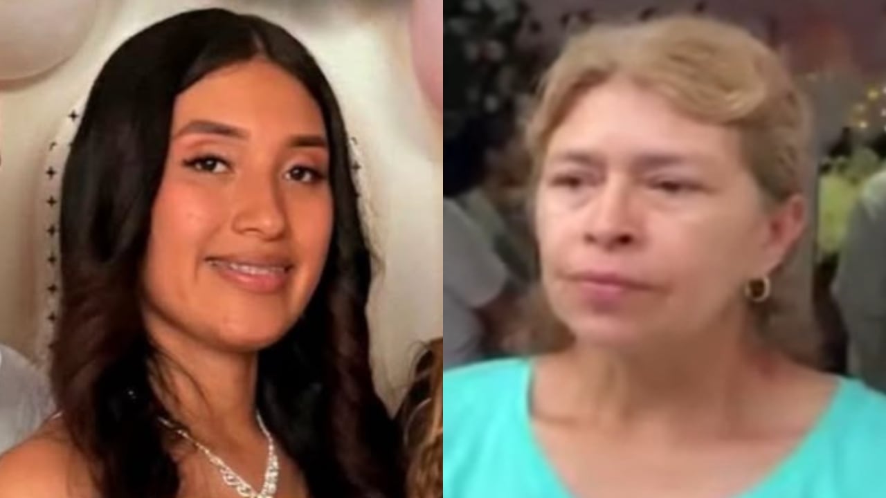 De izquierda a derecha: María Camila Potosí y su mamá.