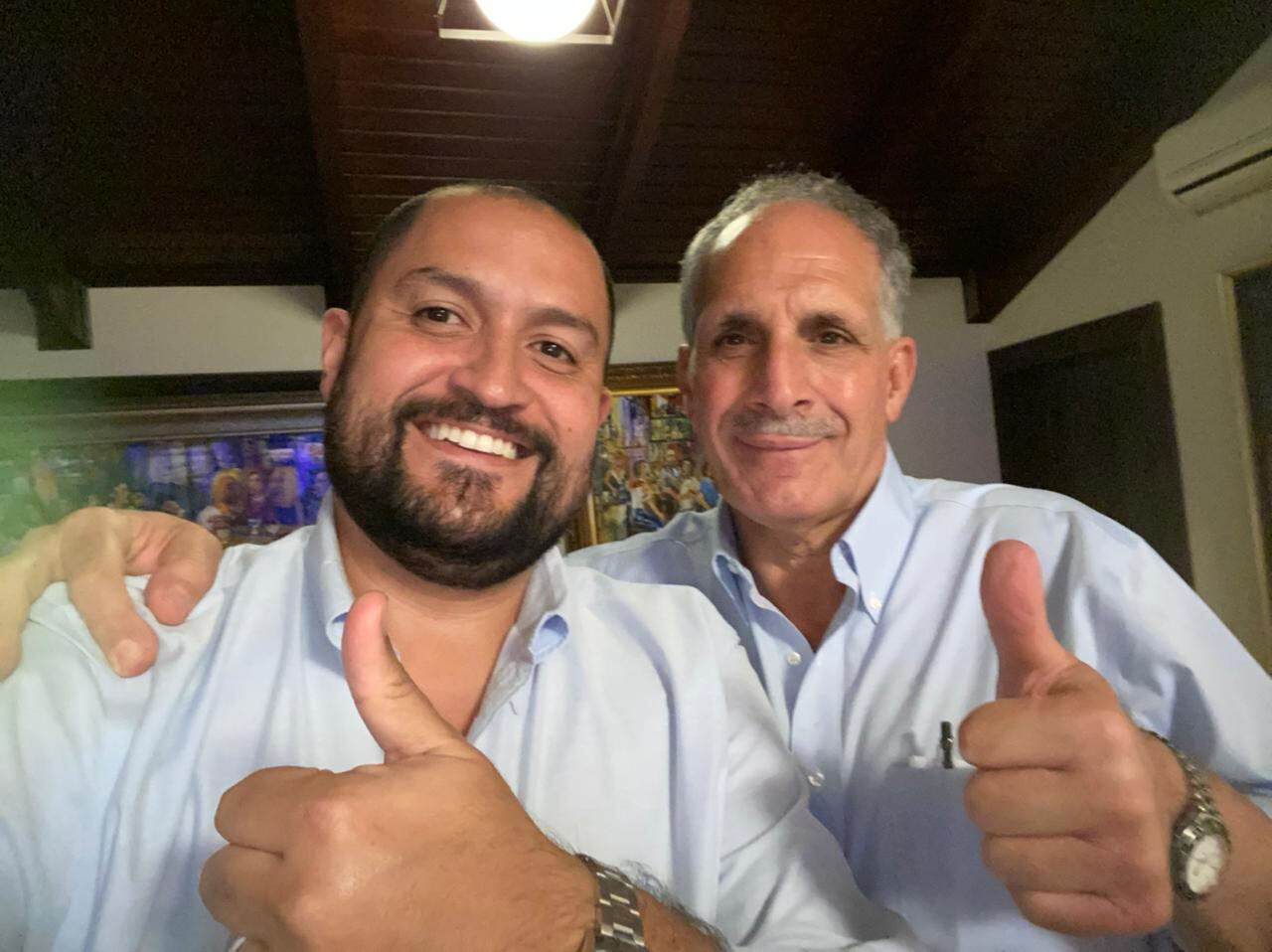 Nasry Asfura y Luis David Duque