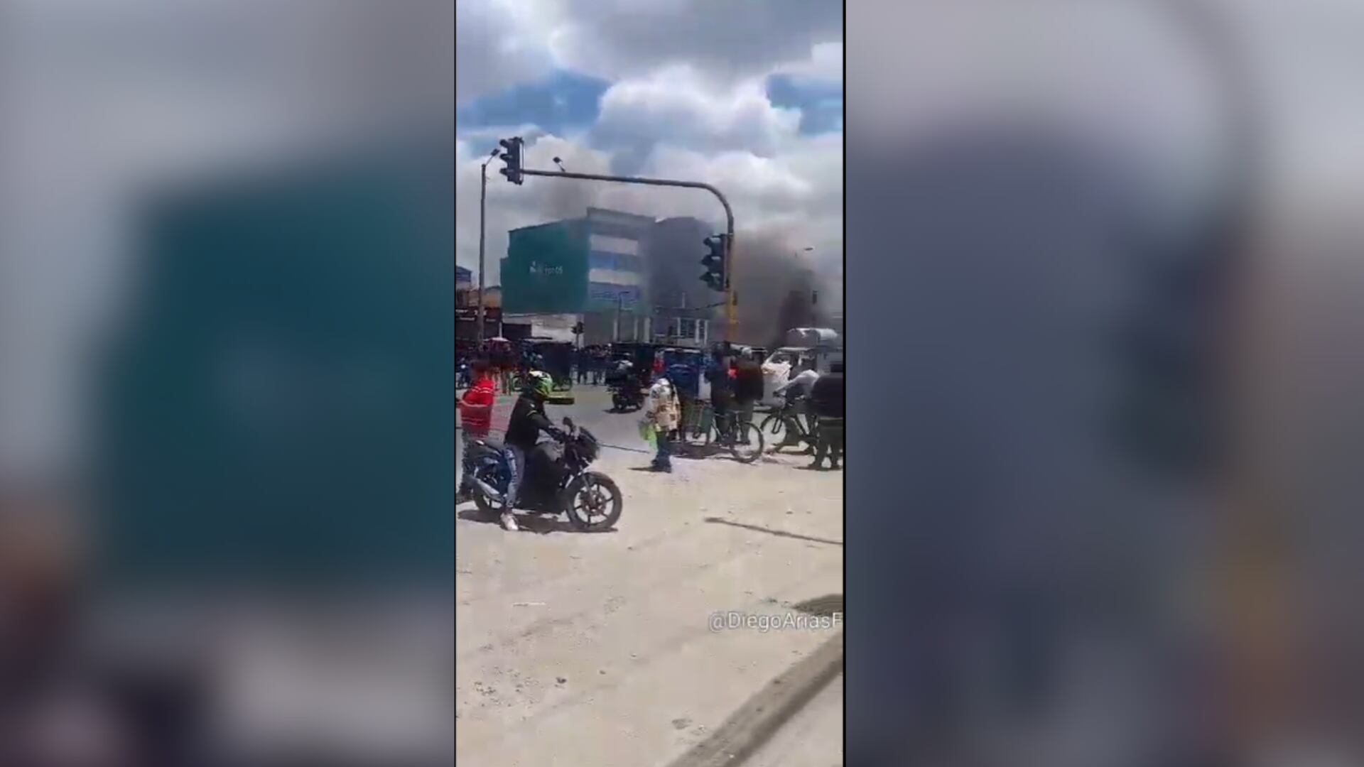 Bloqueos en el sur de Bogotá