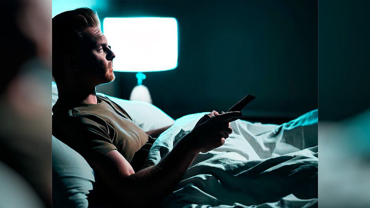 Ver televisión en la cama es una actividad muy común durante los fines de semana.