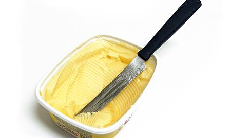 La mantequilla es un producto lácteo que se elabora a partir de la nata de la leche. (Imagen de referencia)