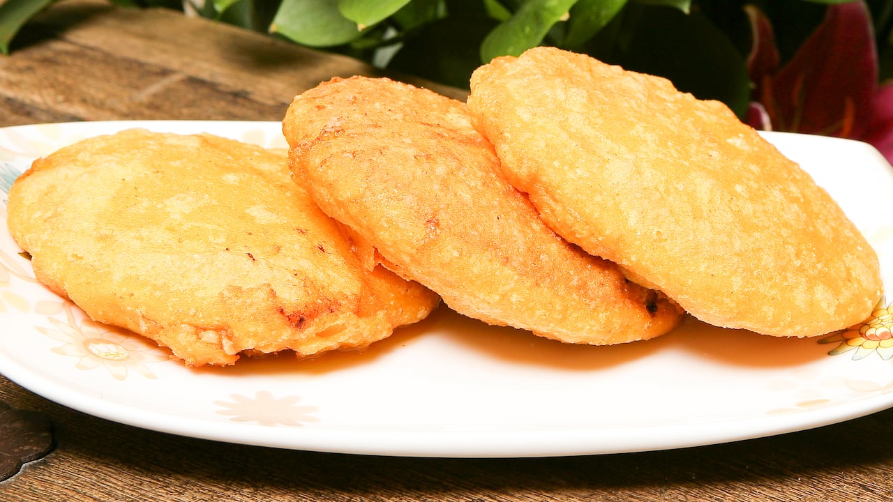 Arepas de huevo tradicionales.