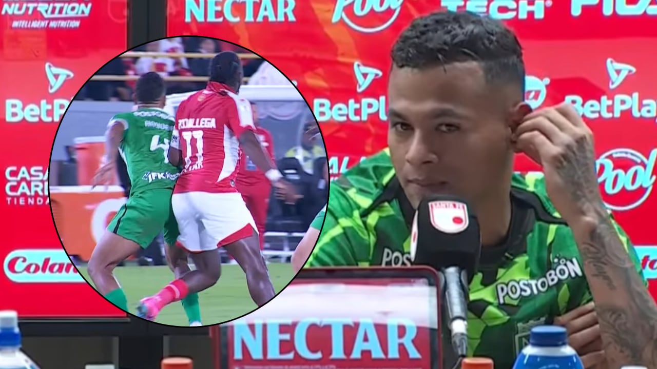 César Haydar habló en rueda de prensa tras el partido de Santa Fe 1-2 Nacional.