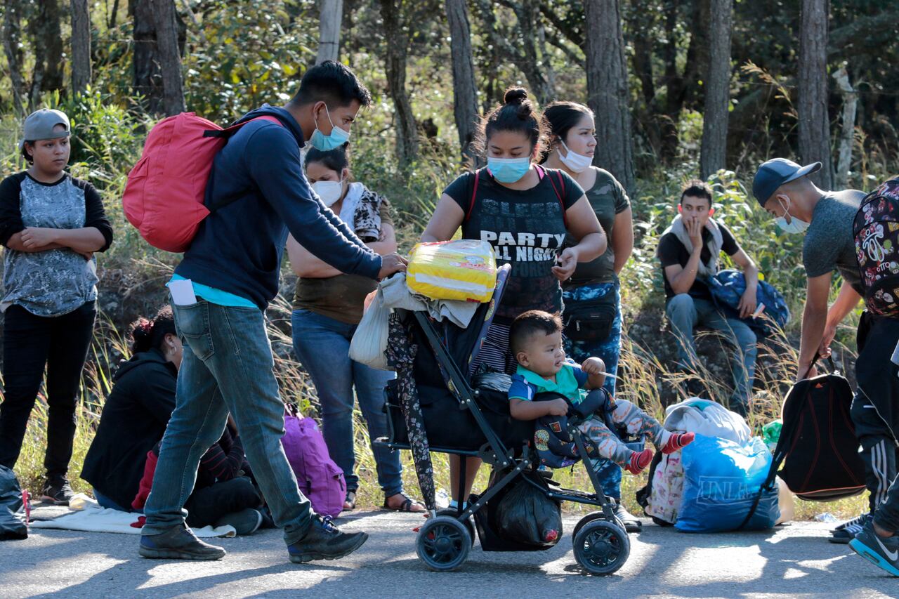 Migrantes hondureños 10 diciembre 2020