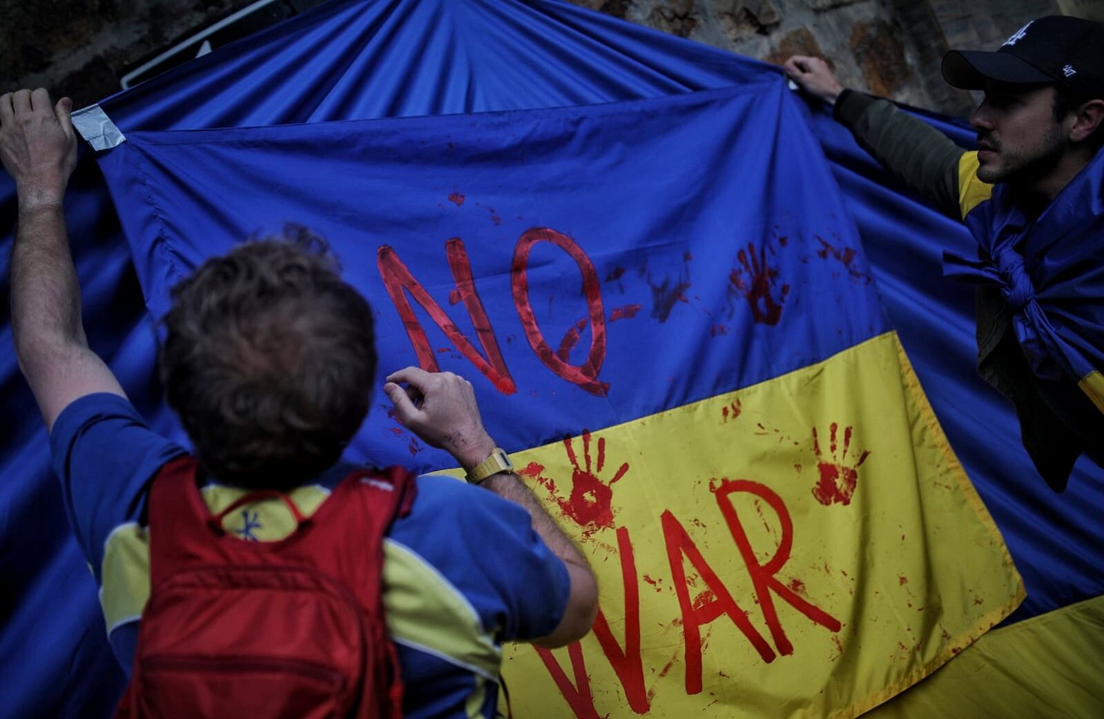 Protestas en la Embajada de Rusia en Bogotá, Ciudadanos de Ucrania
