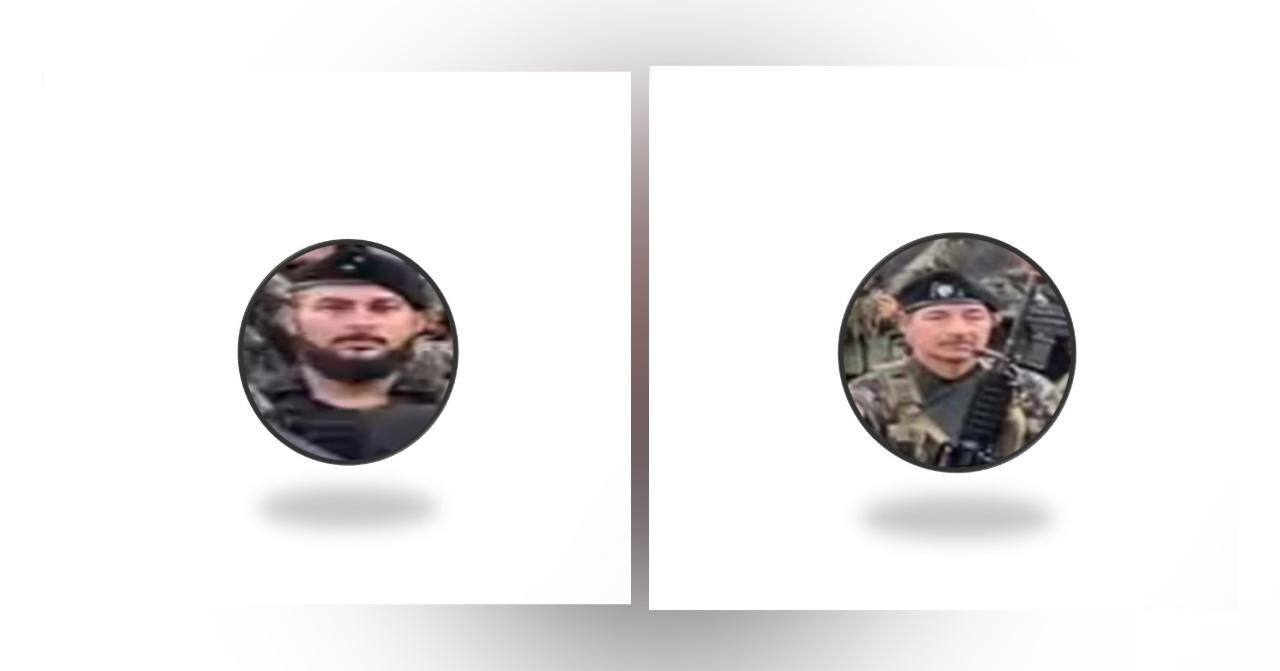 Alias Cristóbal (izq) y alias Robinson.