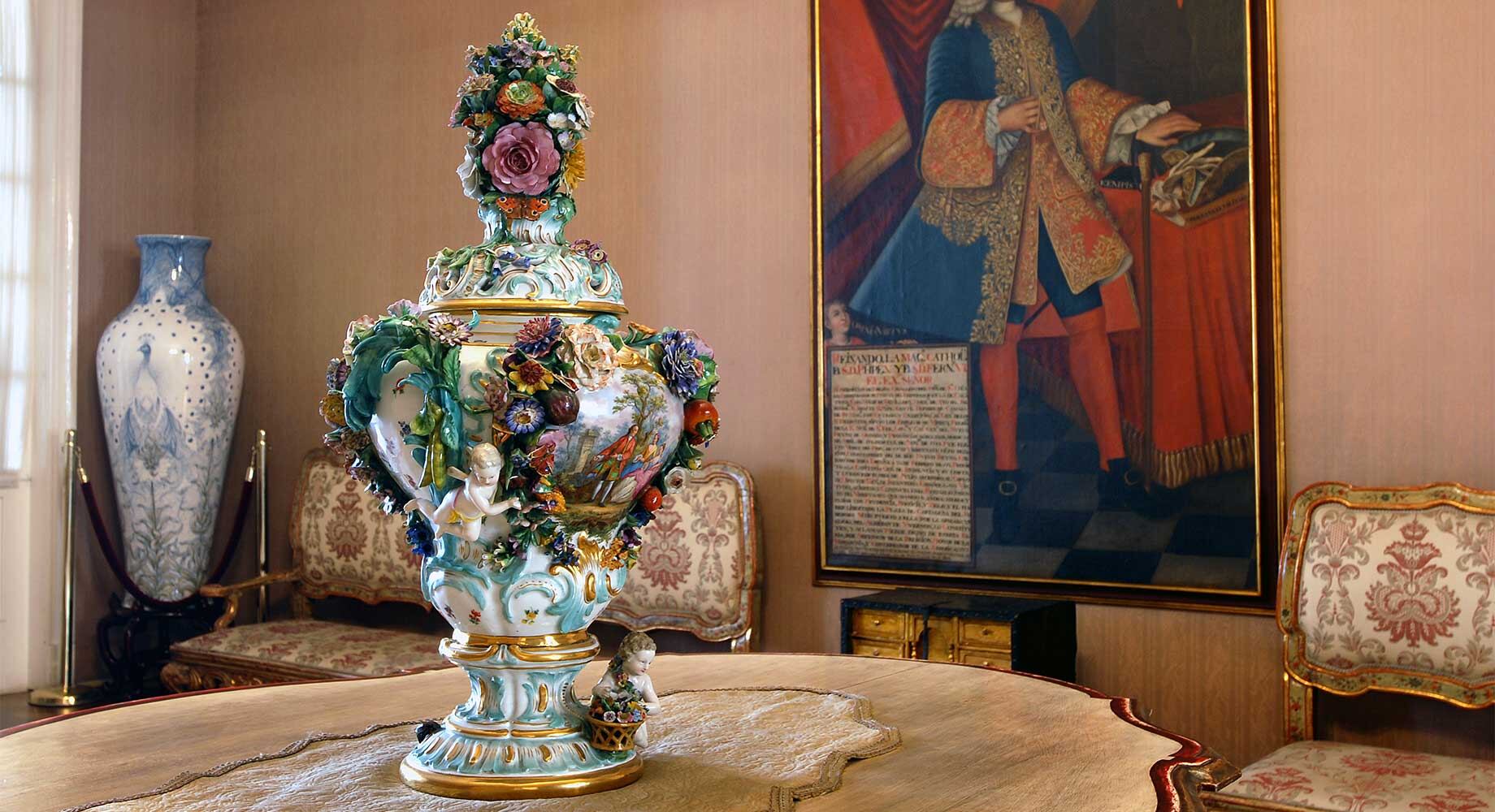 Jarrón Cucarrón  en la Casa de Nariño.