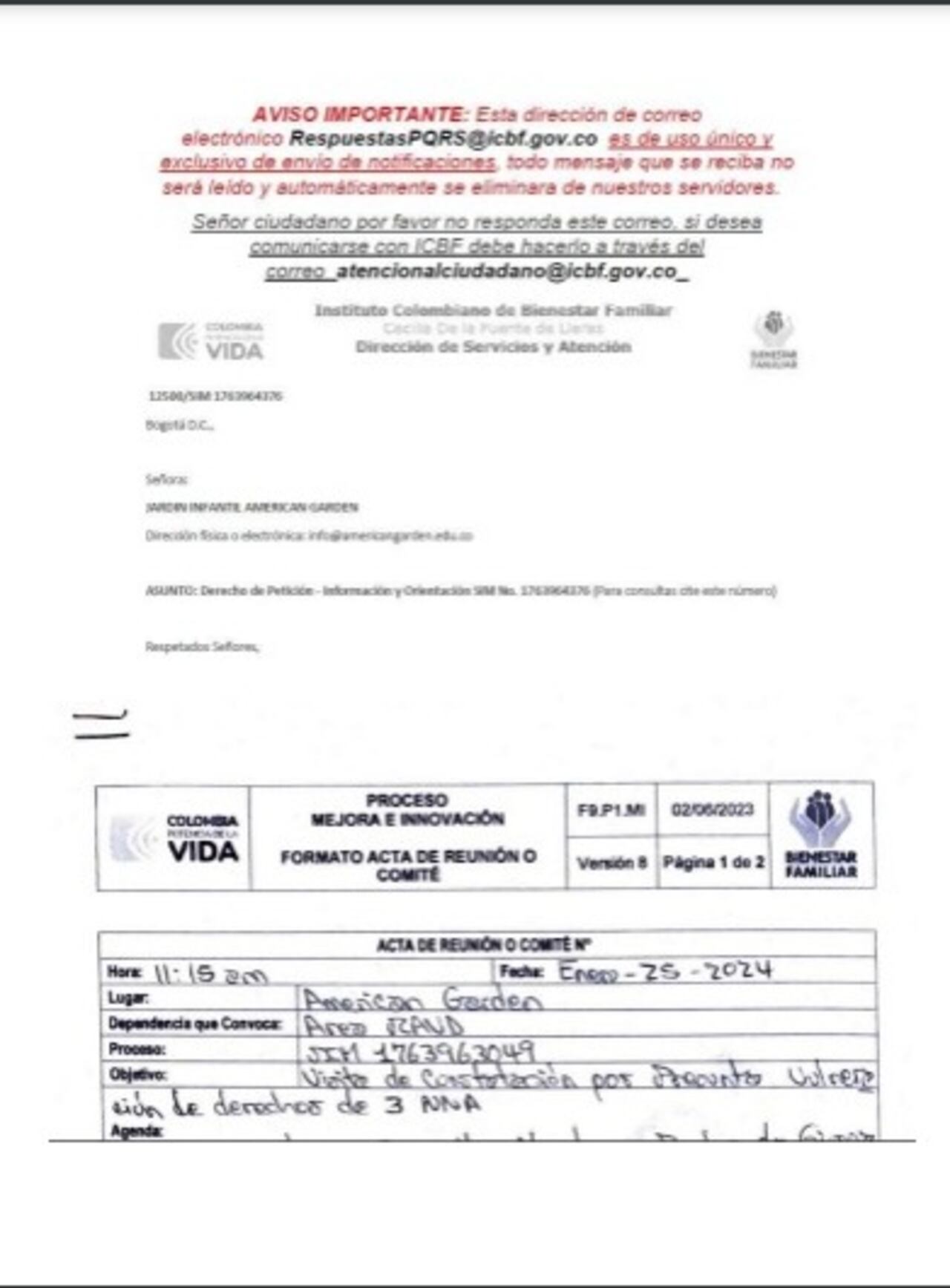 Visitas de verificación a American Garden tras las denuncias de presuntos maltratos a los niños