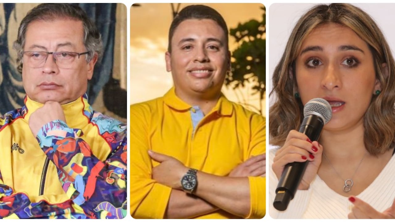 Gustavo Petro, Celso Tete y Laura Sarabia.