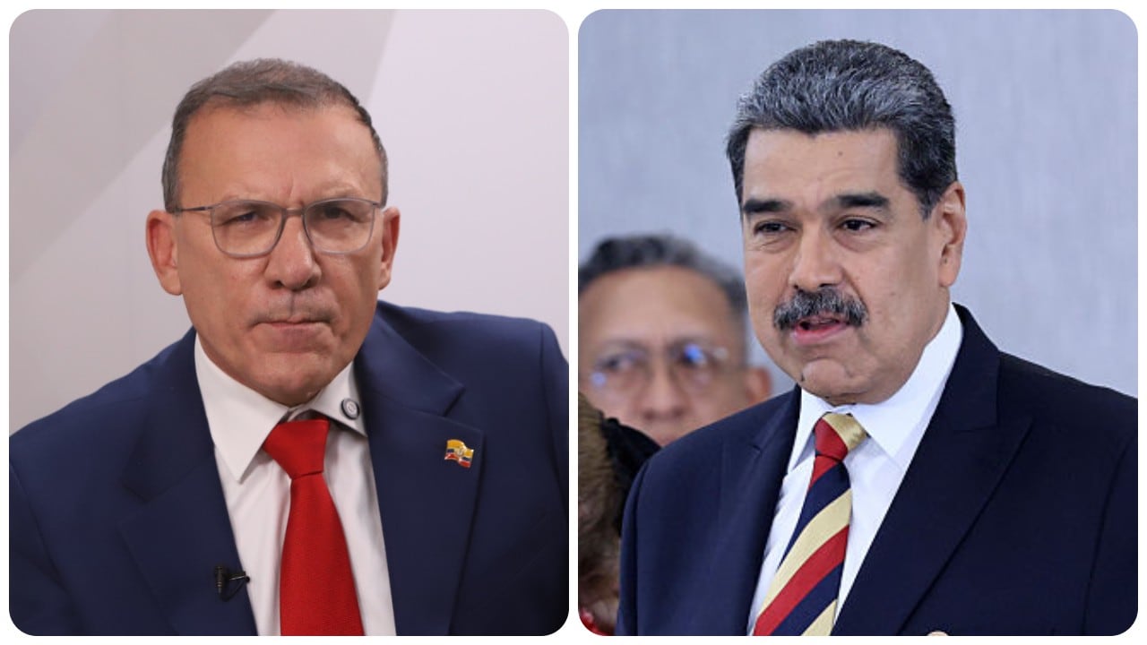 Roy Barreras y Nicolás Maduro