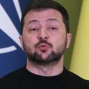 Volodímir Zelenski, presidente de Ucrania, en reunión con el secretario general de la OTAN Jens Stoltenberg.