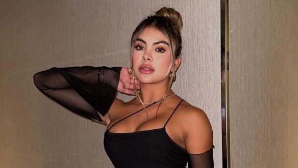 Laura Sánchez, la modelo, que al parecer filtró la información sobre el supuesto desliz de su amiga Valeria Duque con Rauw Alejandro.