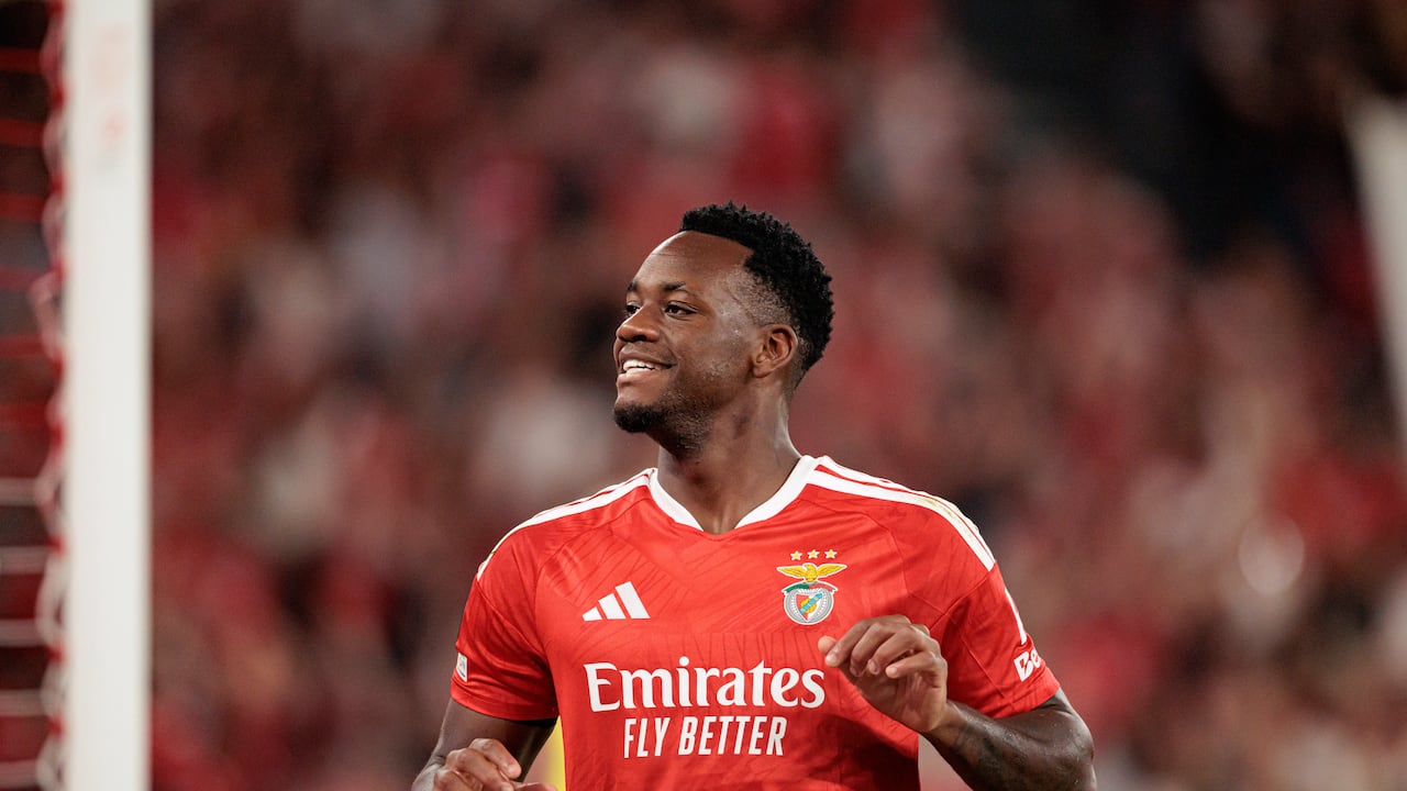 Jhon Jáder Durán, delantero colombiano de Benfica de Portugal.