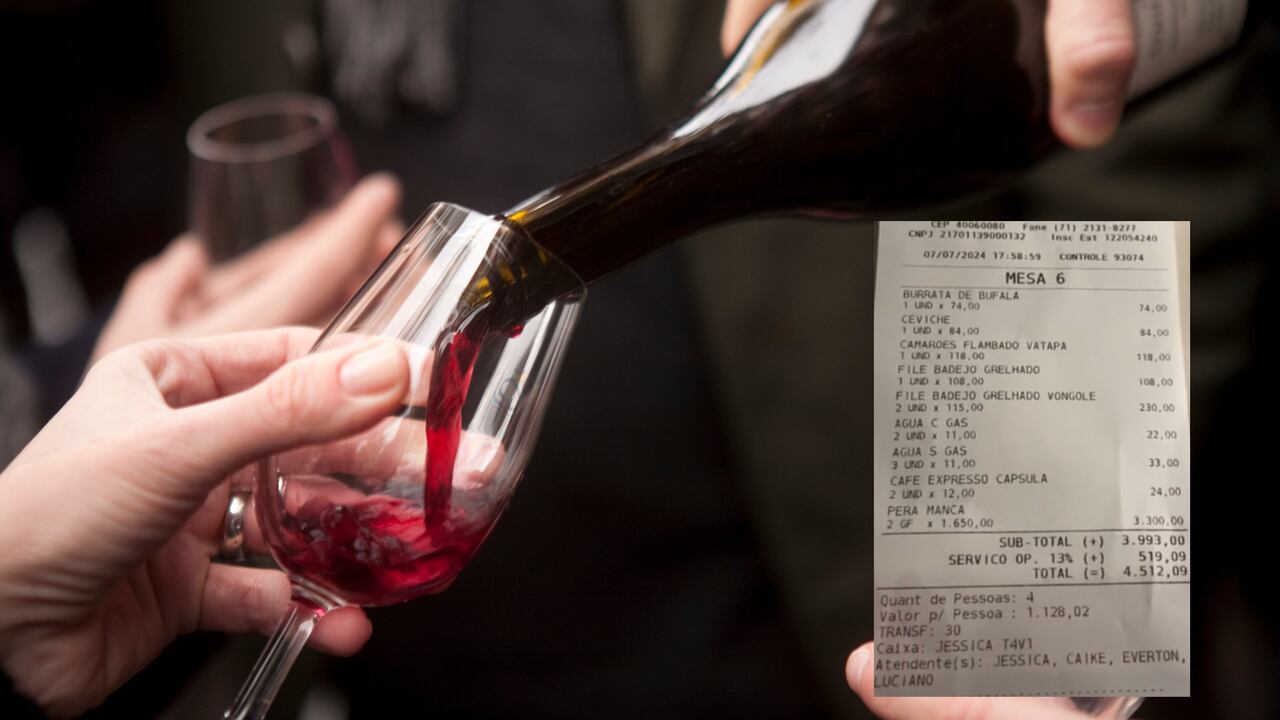 Factura millonaria por vino