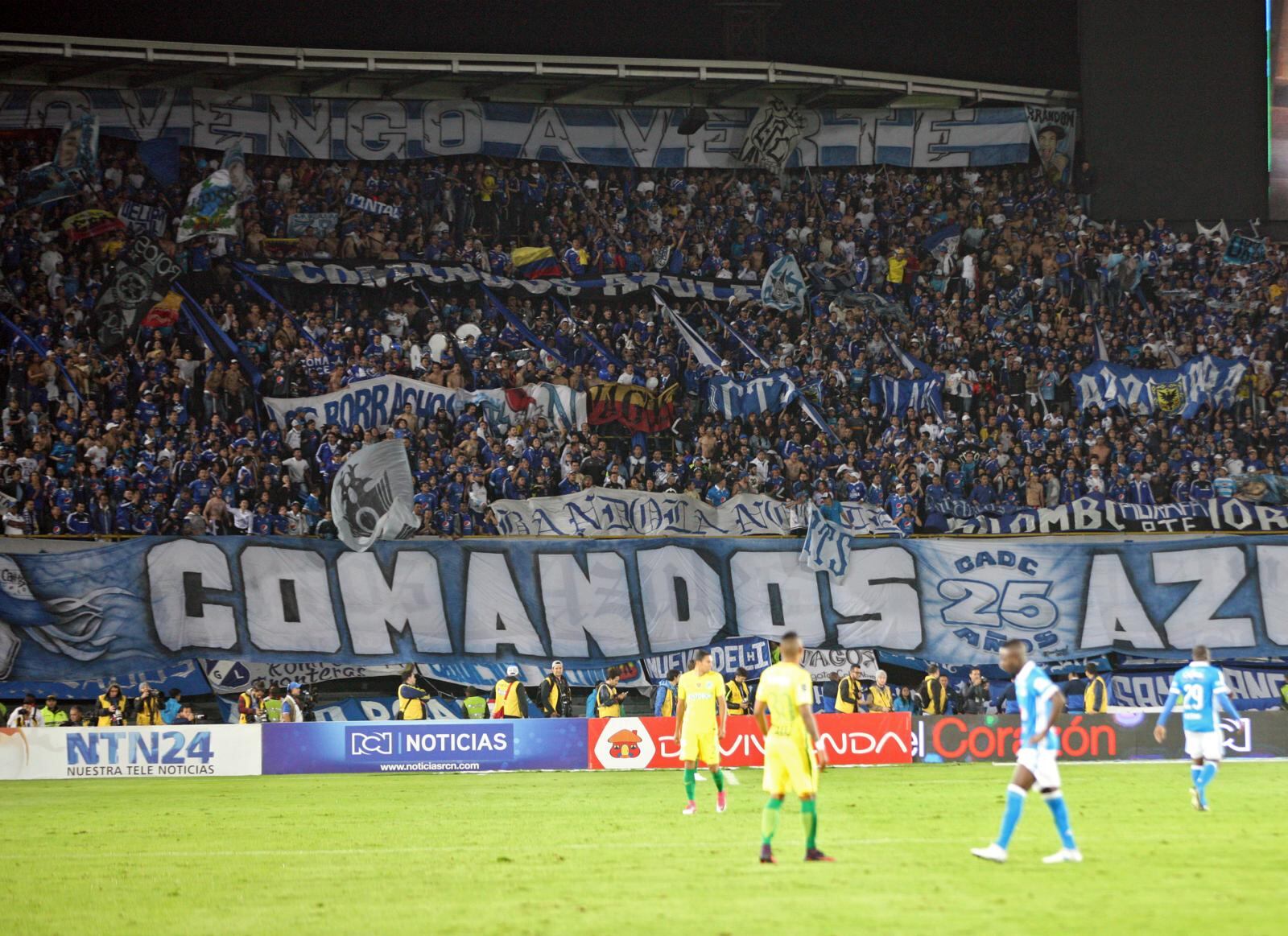 Vista general de la barra Comandos Azules en el año 2017