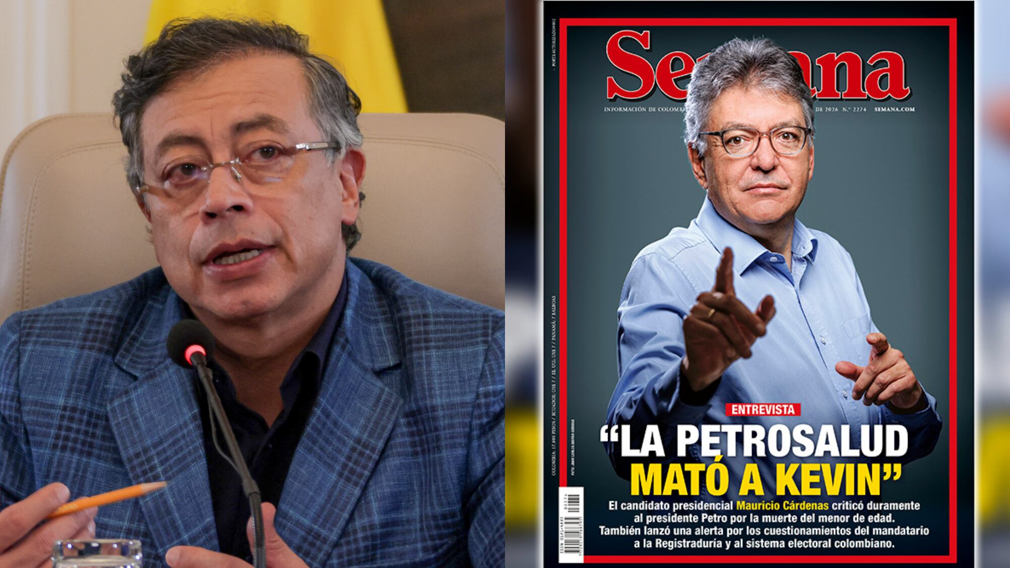 Gustavo Petro reacciona a portada de SEMANA.