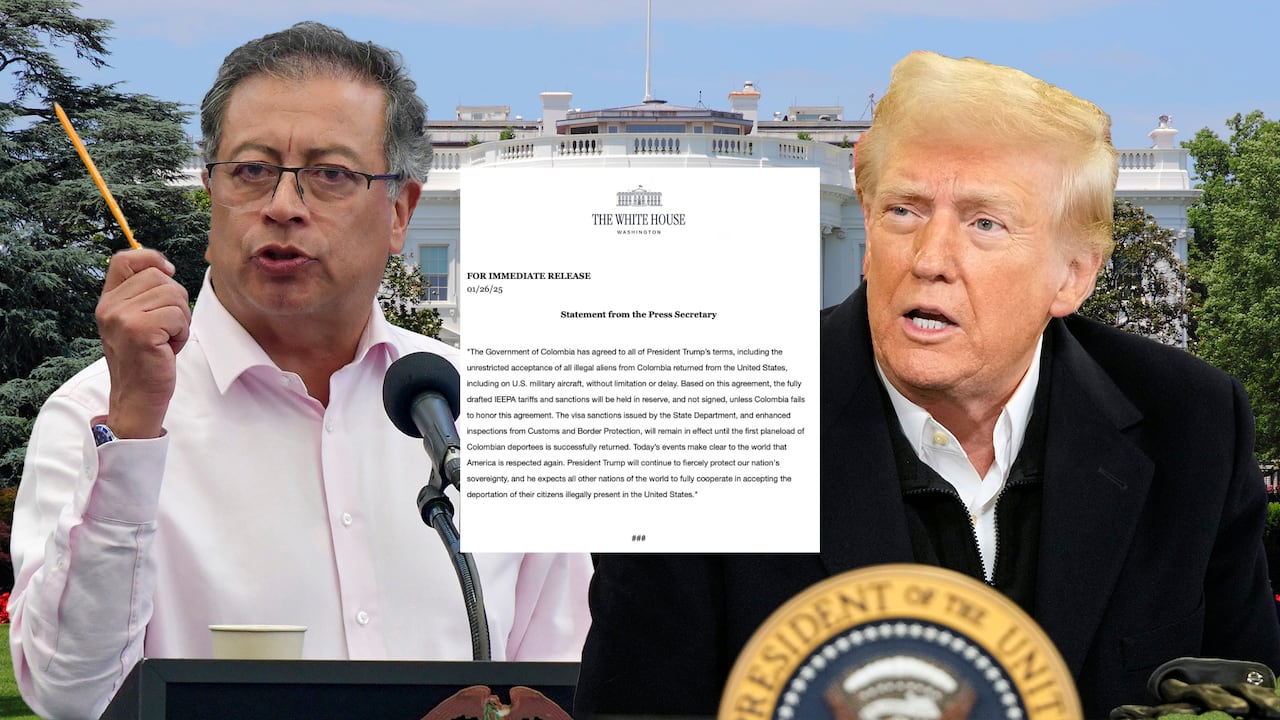 El comunicado de la Casa Blanca que marcó el fin de la crisis entre Colombia y Estados Unidos.