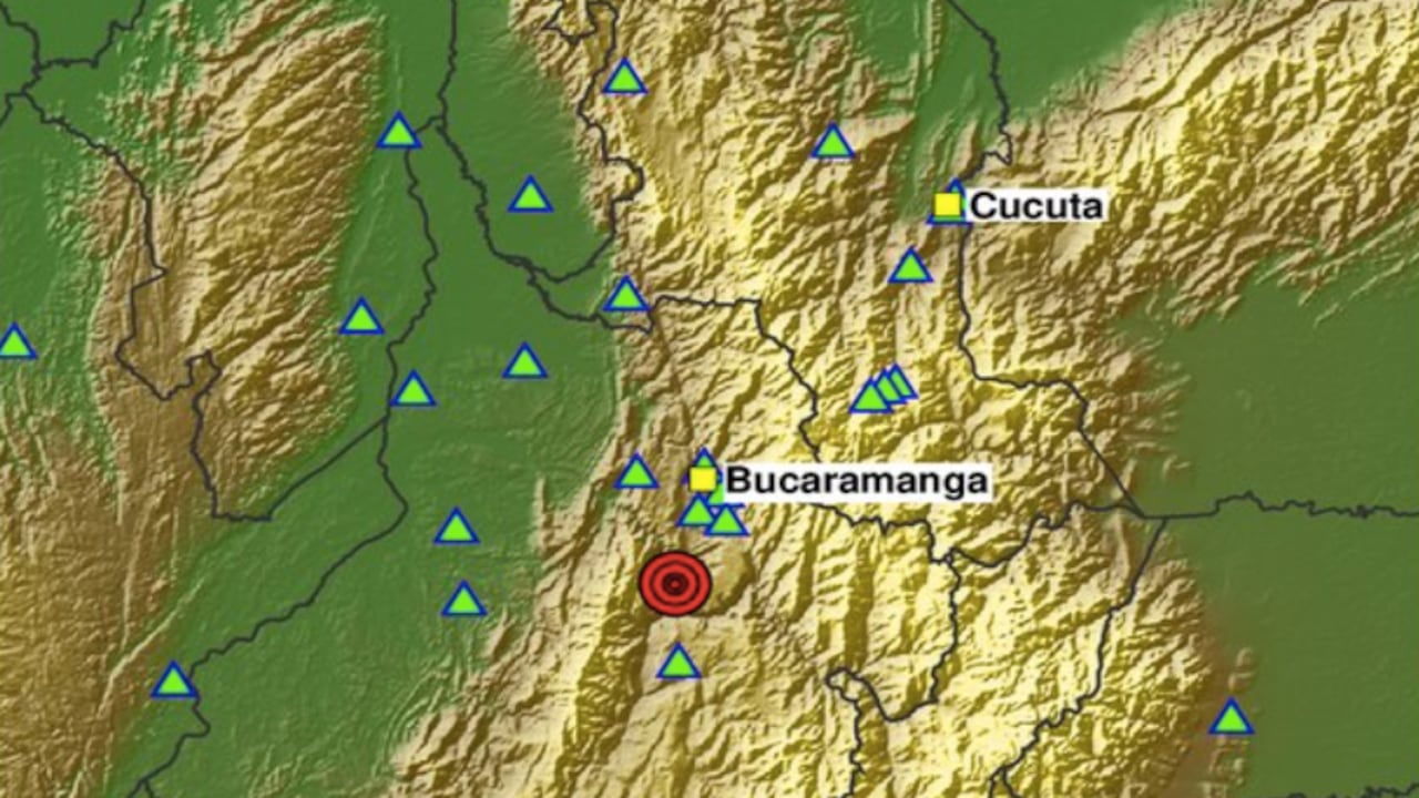 El temblor en Los Santos, Santander.