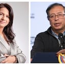 Paola Holguín y Gustavo Petro.