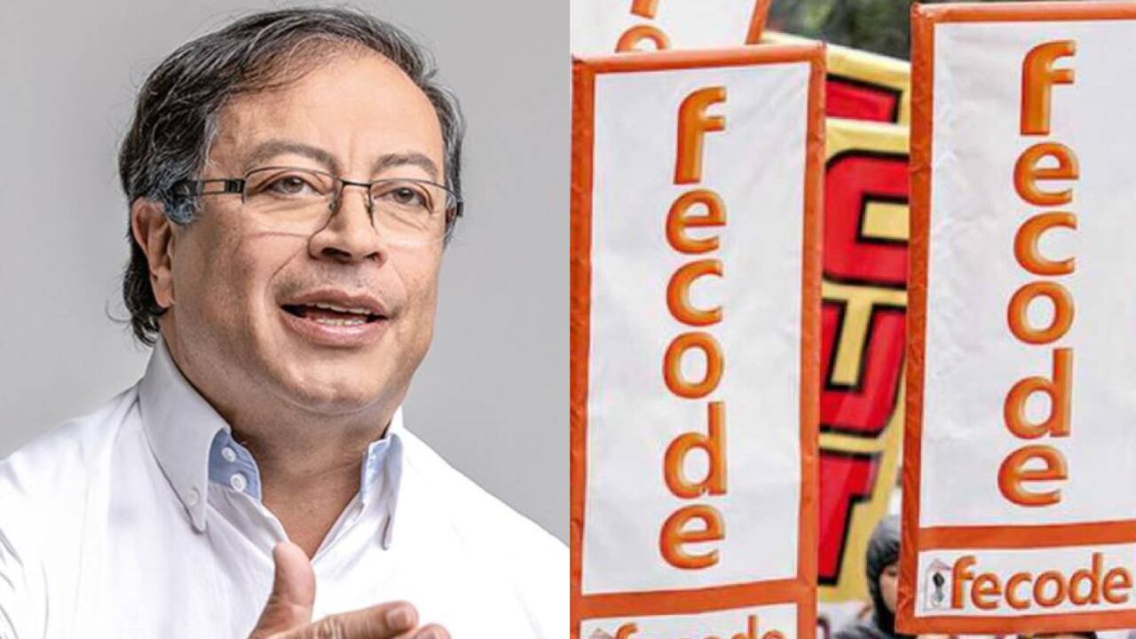 Presidente Gustavo Petro y Fecode.