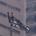 La pareja fue detenida por la Policía de Nueva York tras escalar la antena del Empire State Building