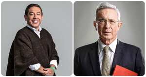 Carlos Amaya y Álvaro Uribe.