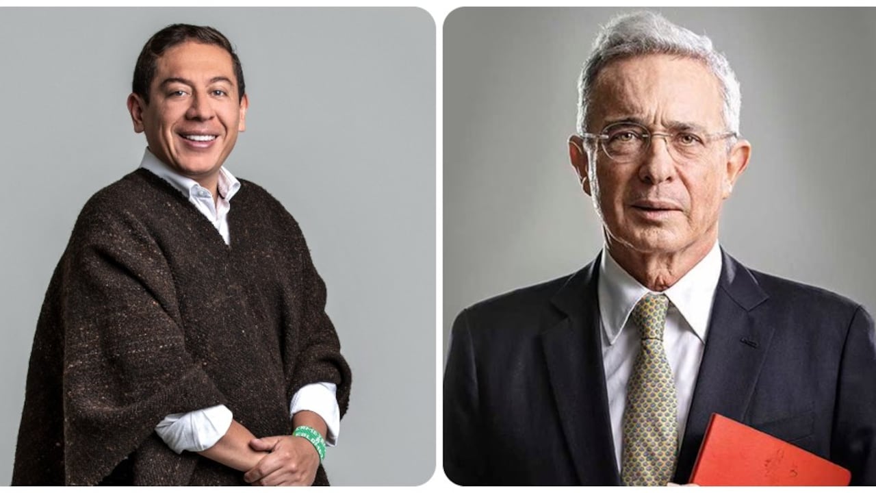 Carlos Amaya y Álvaro Uribe.