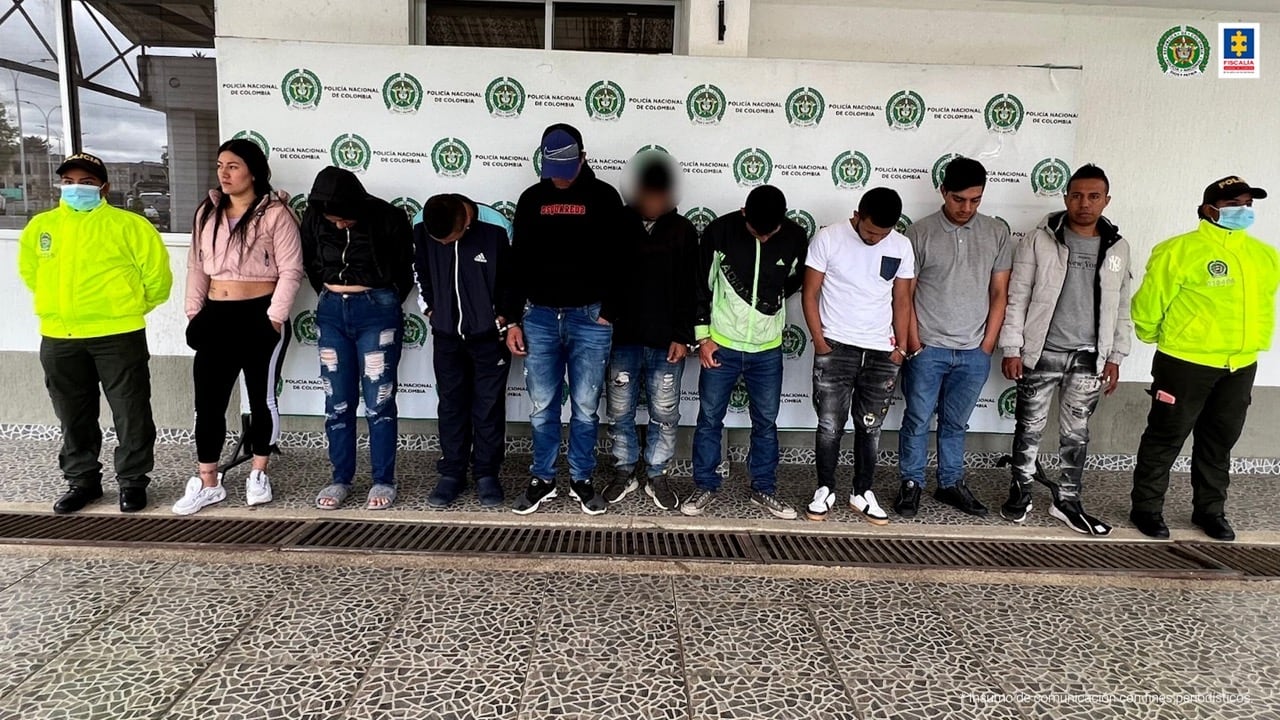 Los procesados fueron capturados por la Policía Nacional.