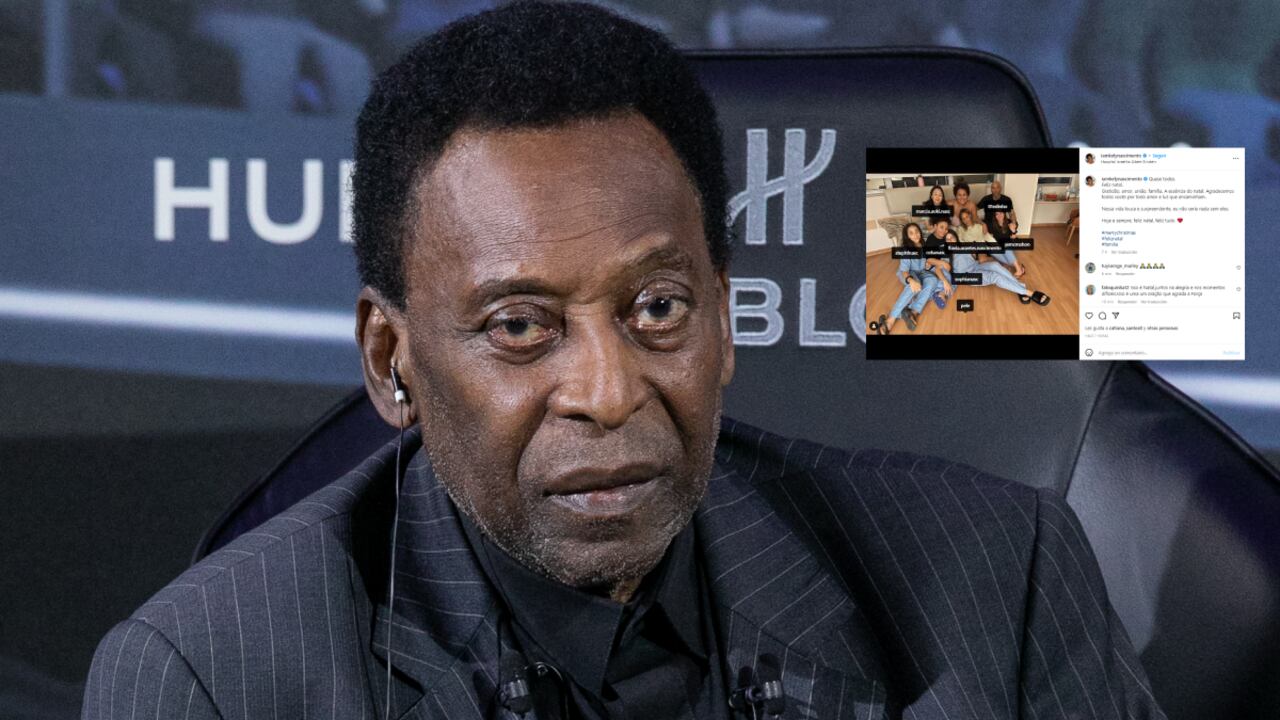 Pelé. Foto: Getty Images/Marc Piasecki//Instagram Kely Nascimento