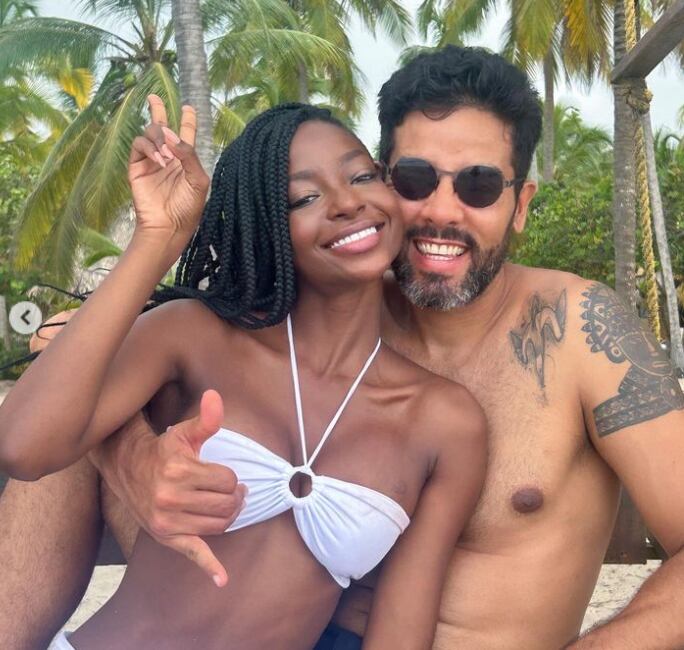 Lina María Hurtado, Miss Buenaventura, disfruta de unas vacaciones juntos a su novio.