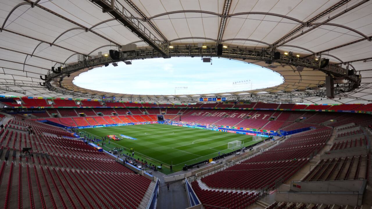 Una vista general del Stuttgart Arena antes del partido de cuartos de final de la UEFA Euro 2024 entre España y Alemania. Fecha de la foto: viernes 5 de julio de 2024. (Foto de Bradley Collyer/PA Images a través de Getty Images)