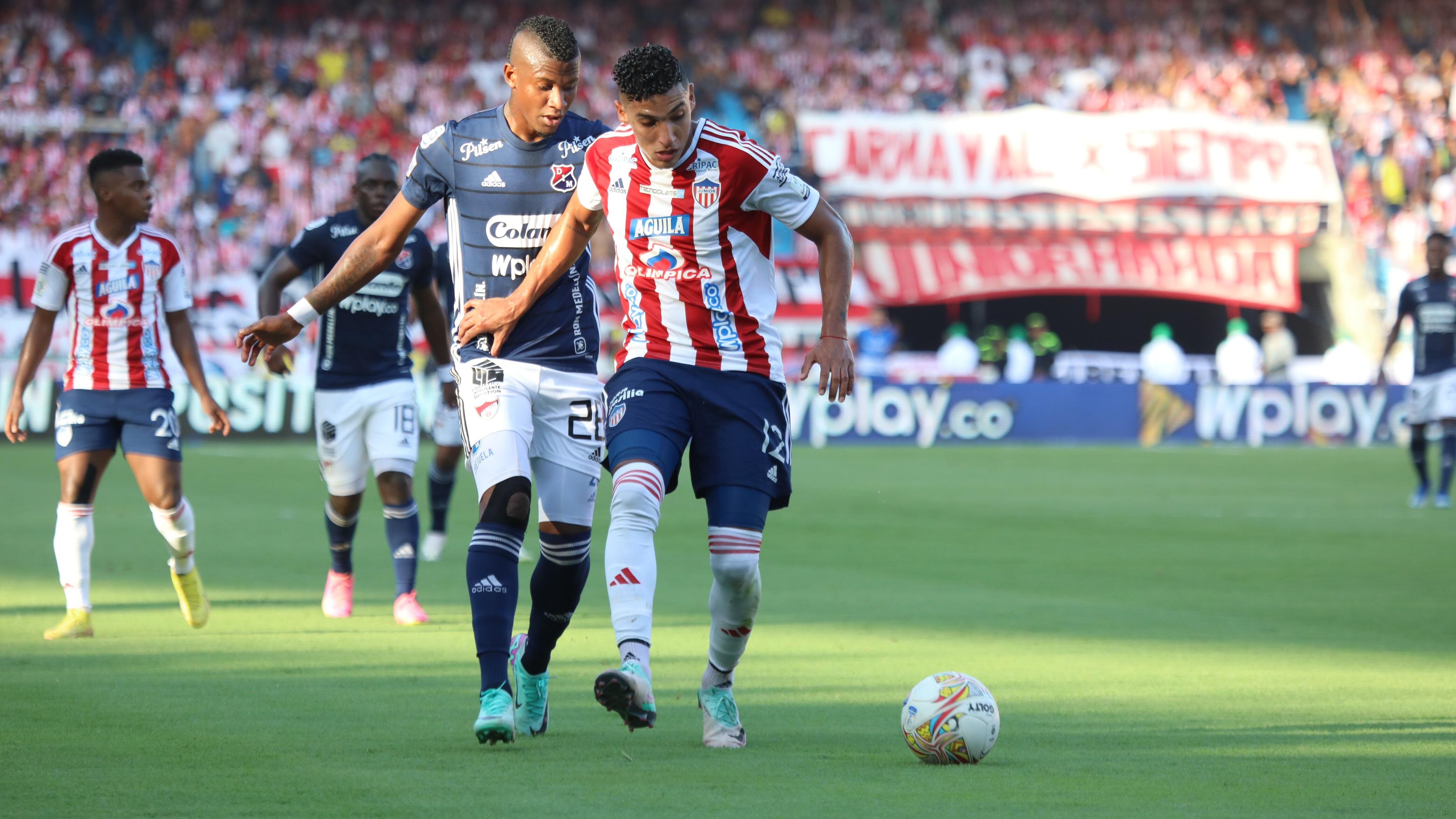 Imagen de la final de ida entre Junior y Medellín.