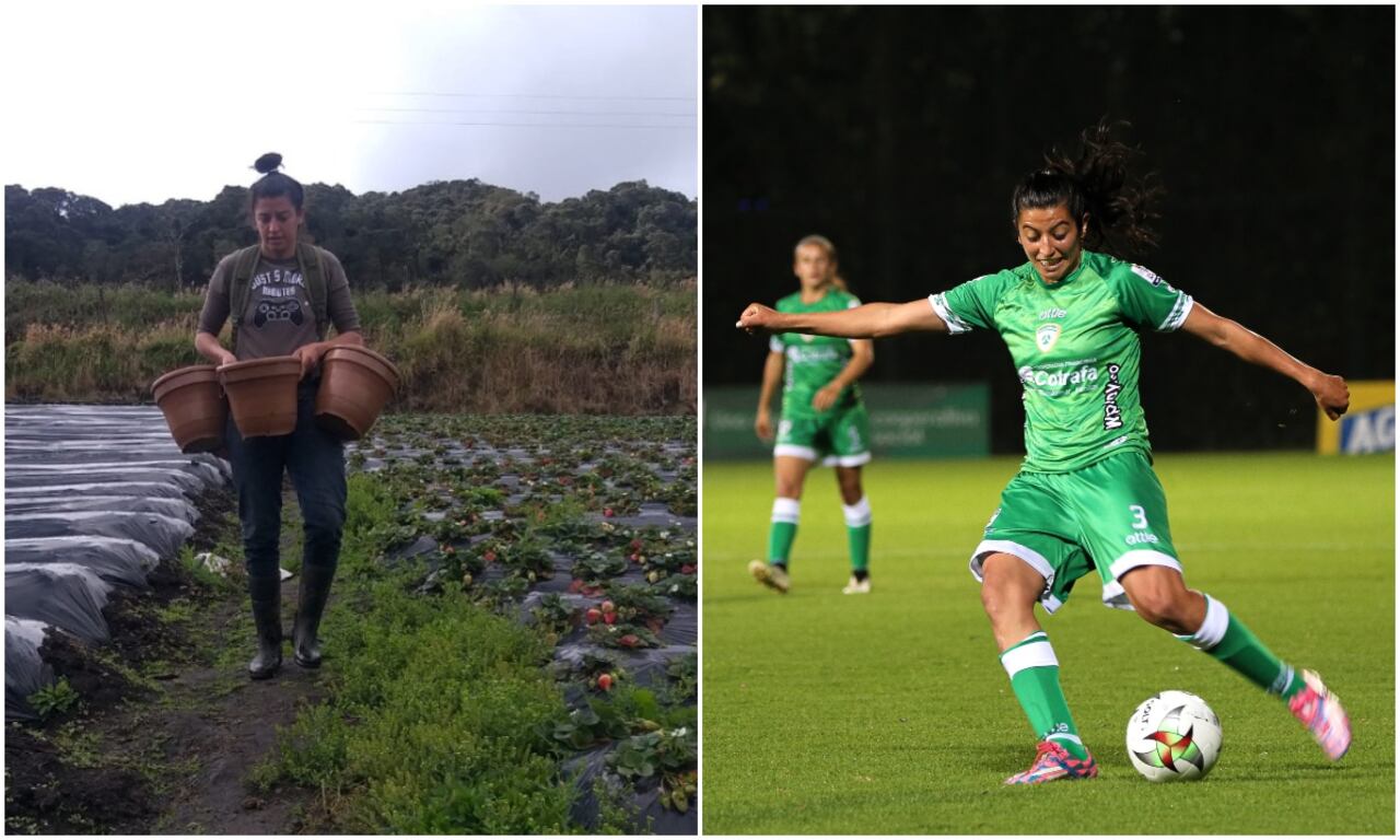 Tatiana Vera
Edad: 27
Posición: central
Crédito de la foto: Equidad F.C.
Tatiana es tecnóloga en contabilidad, finanzas y está terminando la licenciatura en Educación física.
Trabajos fuera del fútbol: Cultivos de fresa y uchuva, hace domicilios, trabaja en una empresa de madera y en construcción.