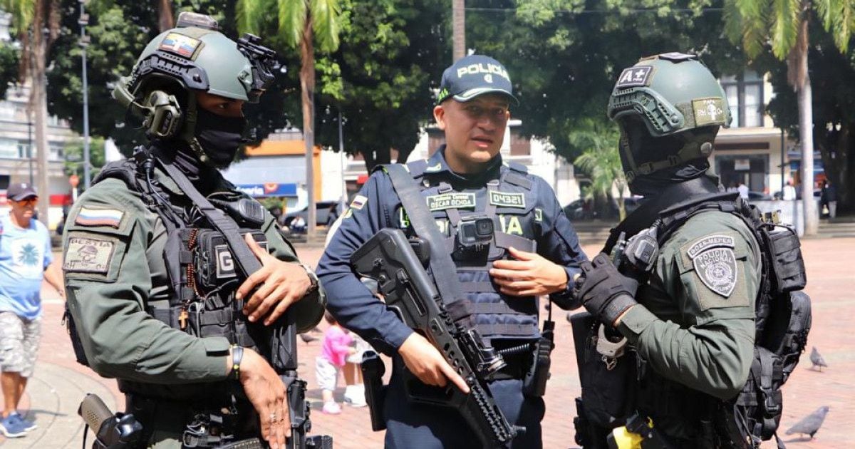 El Coronel Óscar Leonel Ochoa Sánchez, 
comandante metropolitana de Pereira, estuvo al frente de las operaciones.