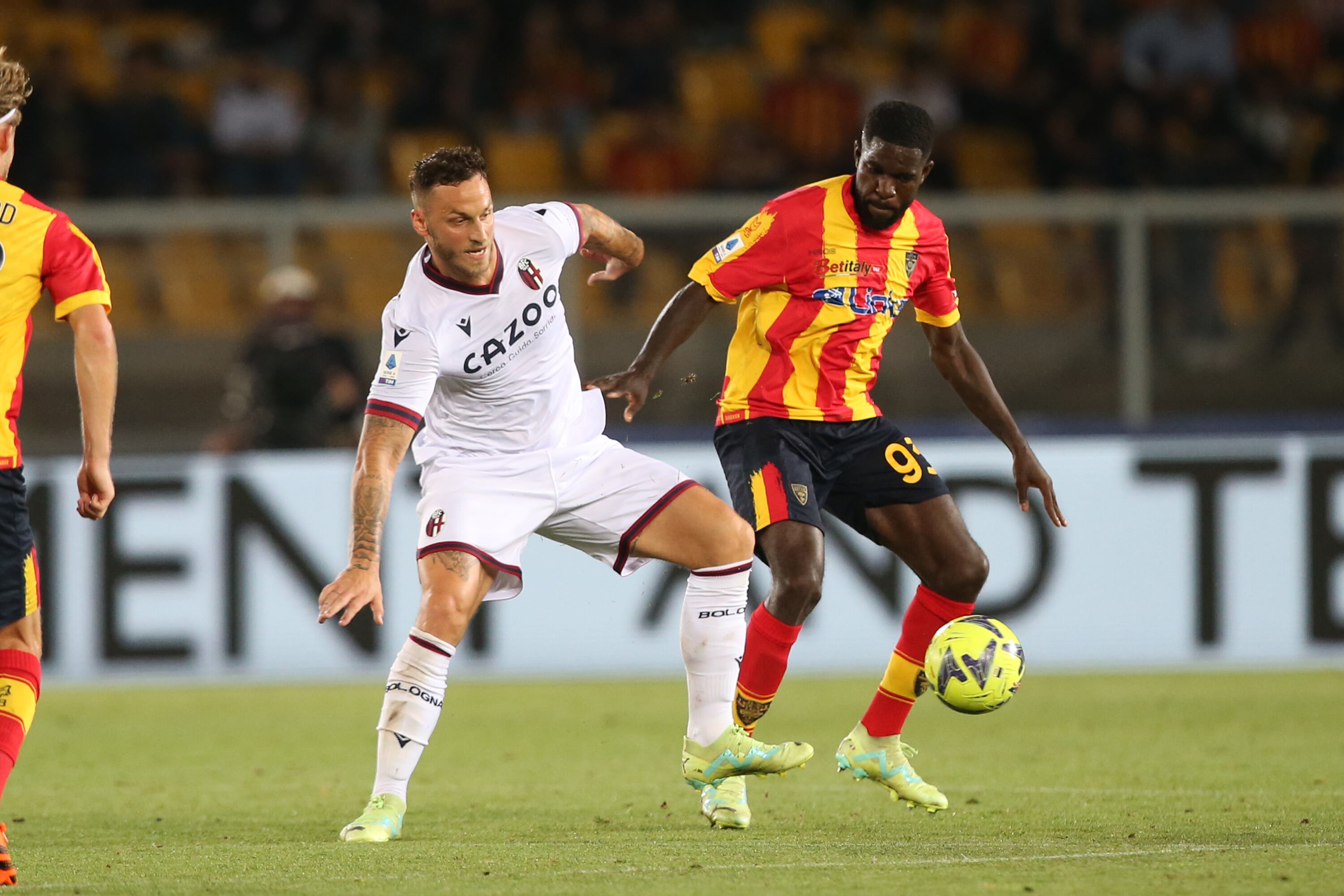 Samuel Umtiti encontró su mejor rendimiento en el Lecce.