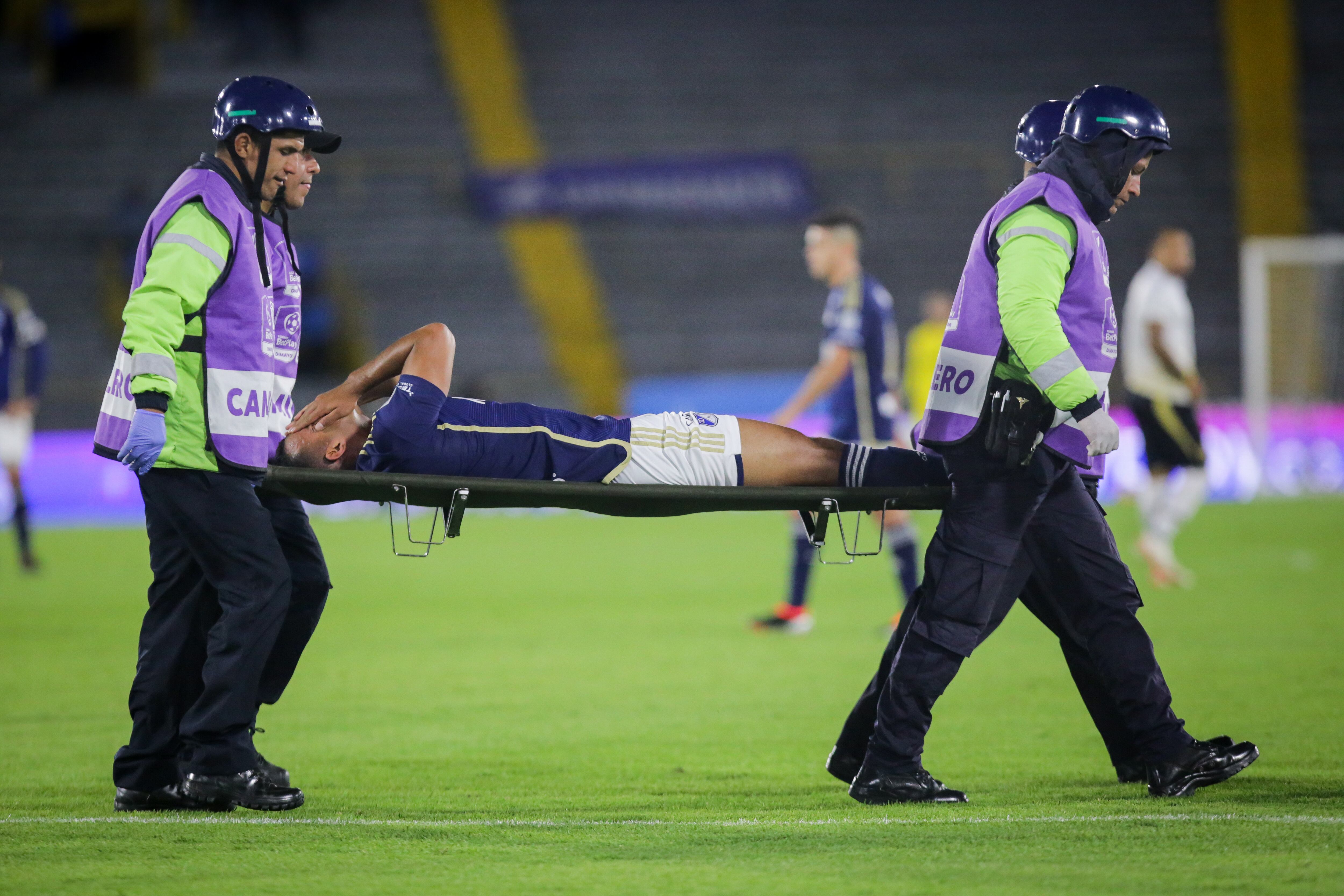 Bogotá. Febrero 16 de 2024. Millonarios FC.  enfrenta a Aguilas Doradas por partido válido de la fecha 7 de la Liga BetPlay I 2024, en el estadio Nemesio Camacho El Campin. (Colprensa - Mariano Vimos)