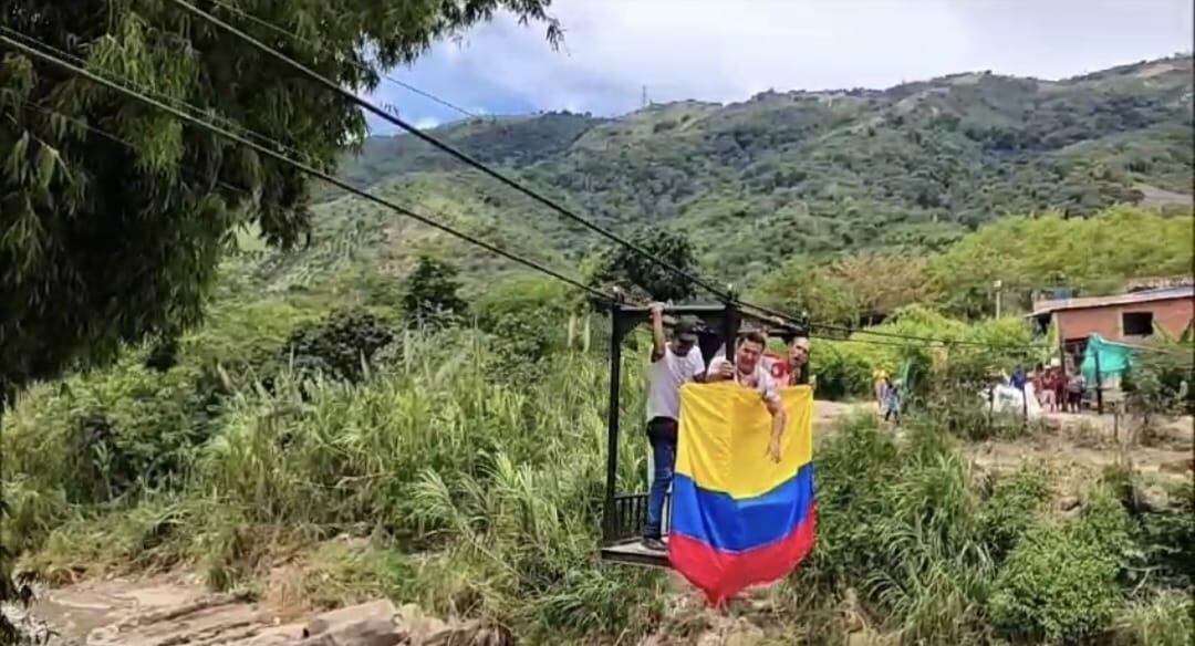 Teleférico entre Girón y Bucaramanga.