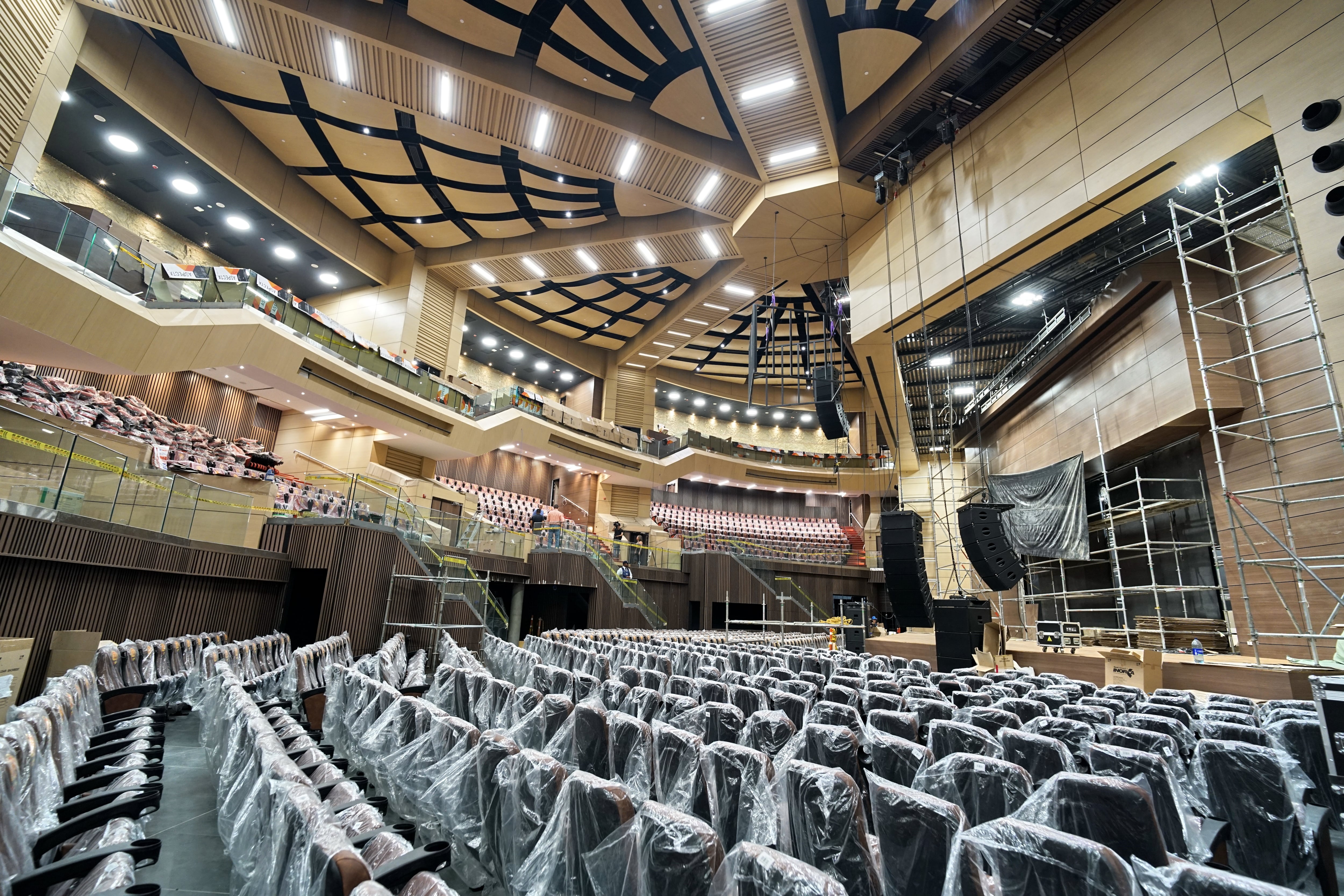 El Arena Universidad Santiago de Cali, un auditorio gigante con capacidad para dos mil personas que inaugurará la USCA en la Feria de Cali. Foto Jorge Orozco / El País.