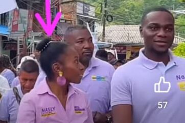 Nasly Lucumí y Carlos Lucumí en campaña.