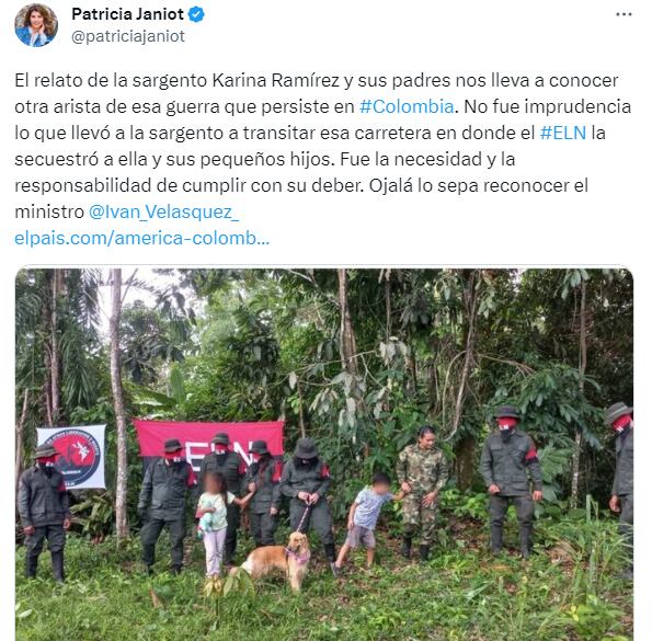 La periodista, Patricia Janiot, se pronunció sobre comentario del ministro de Defensa, Iván Velásquez.