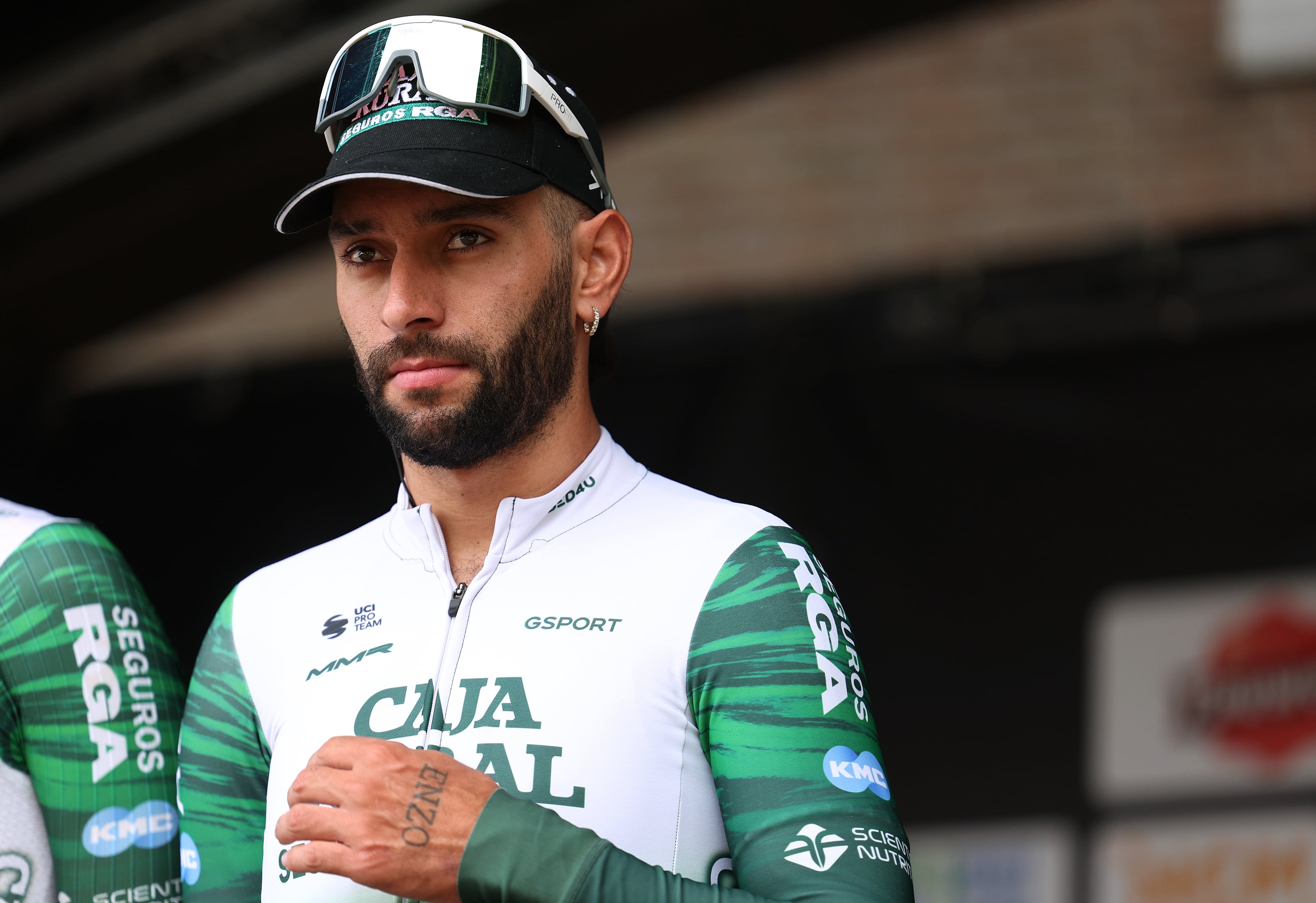 VOSSELAAR, BELGIUM - JUNE 06: Fernando Gaviria Rendon of Colombia and Team Caja Rural - Seguros RGA prior to the 68th Heylen Vastgoed Heistse Pijl 2026 a 187.5km one day race from Vosselaar to Heist-op-den-Berg on June 06, 2026 in Vosselaar, Belgium. (Photo by Rhode Van Elsen/Getty Images)